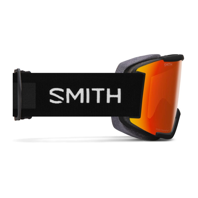 SMITH Squad Goggles with ChromaPop Lens â€“ Performance Snowsports Goggles with Replaceable Lens for Skiing & Snowboarding â€“ for Men & Women â€“ Black + ChromaPop Everyday Red Mirror - Image 4
